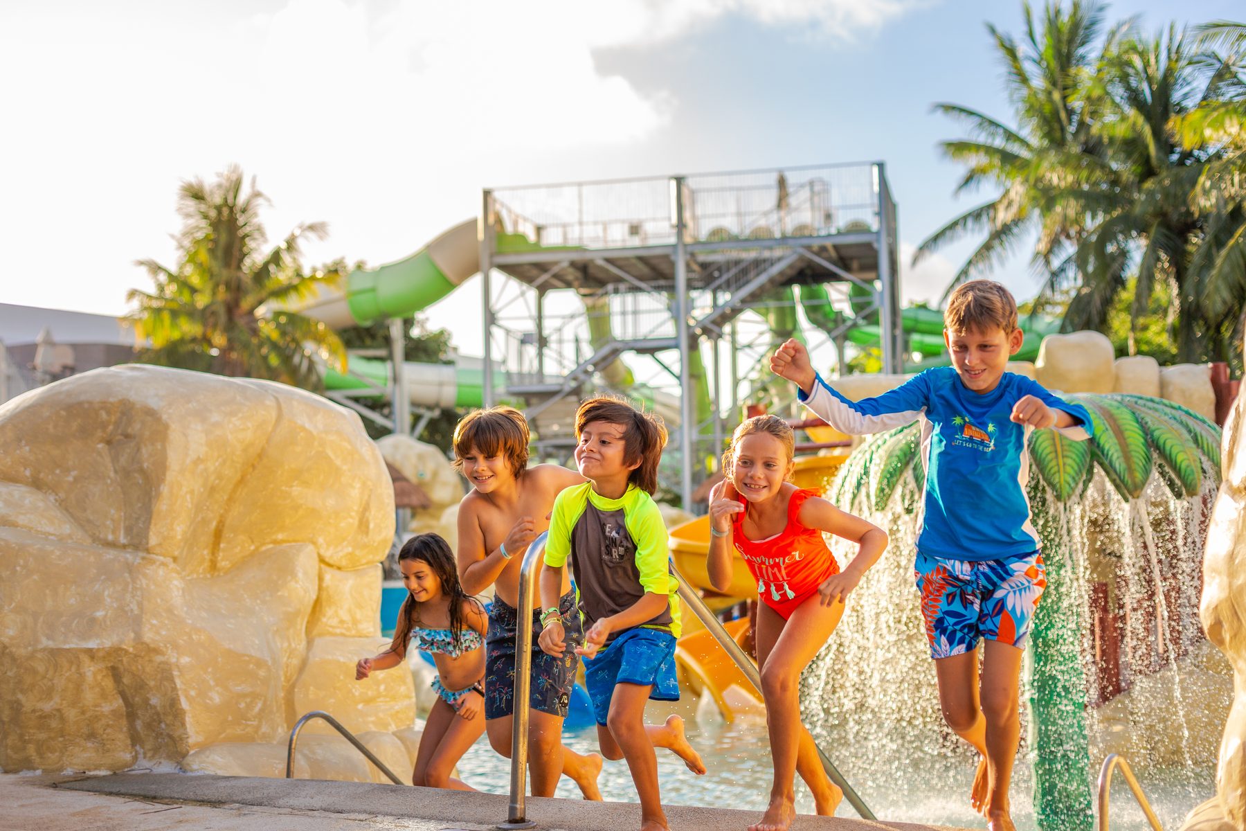 Kamikaze water slides