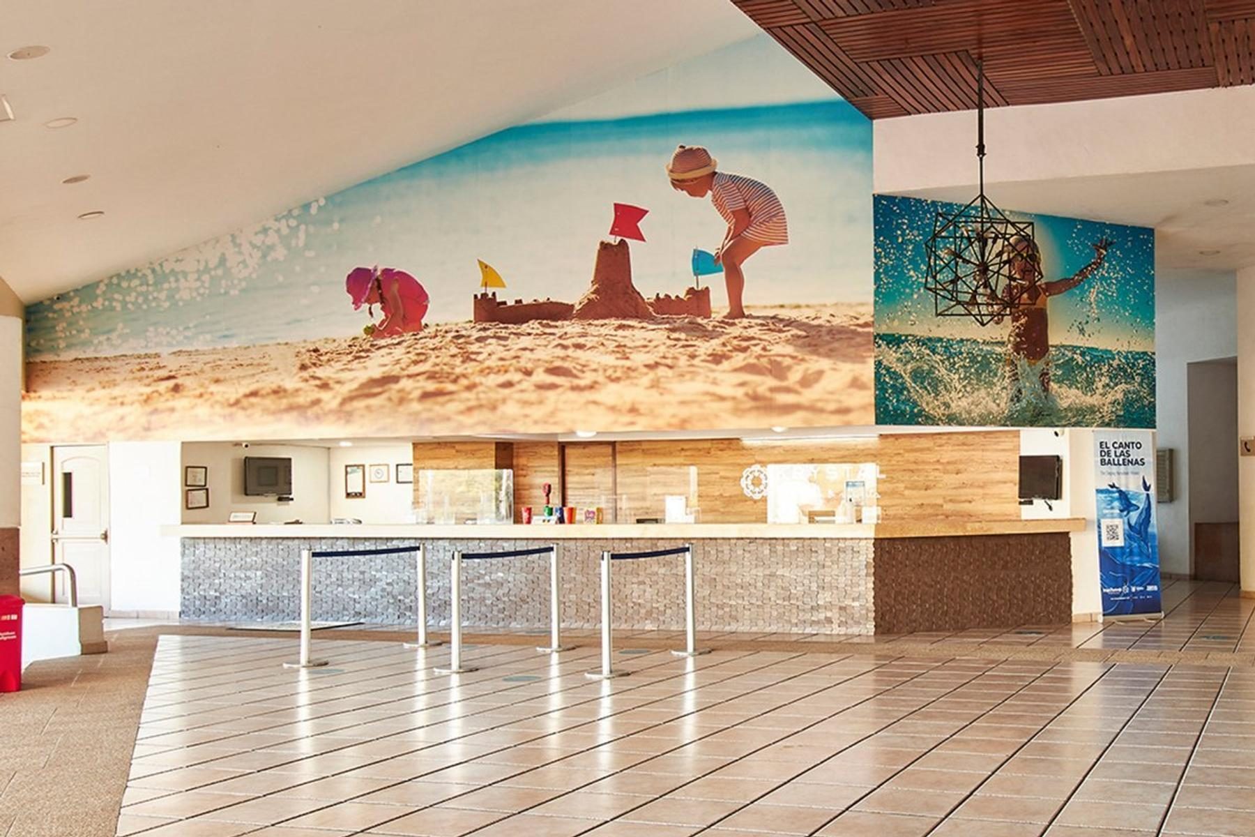 Resort lobby interior