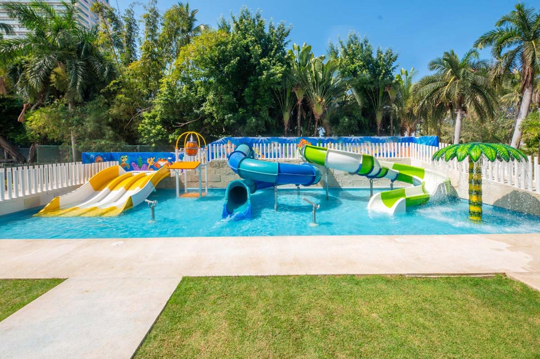 Aquapark area for kids