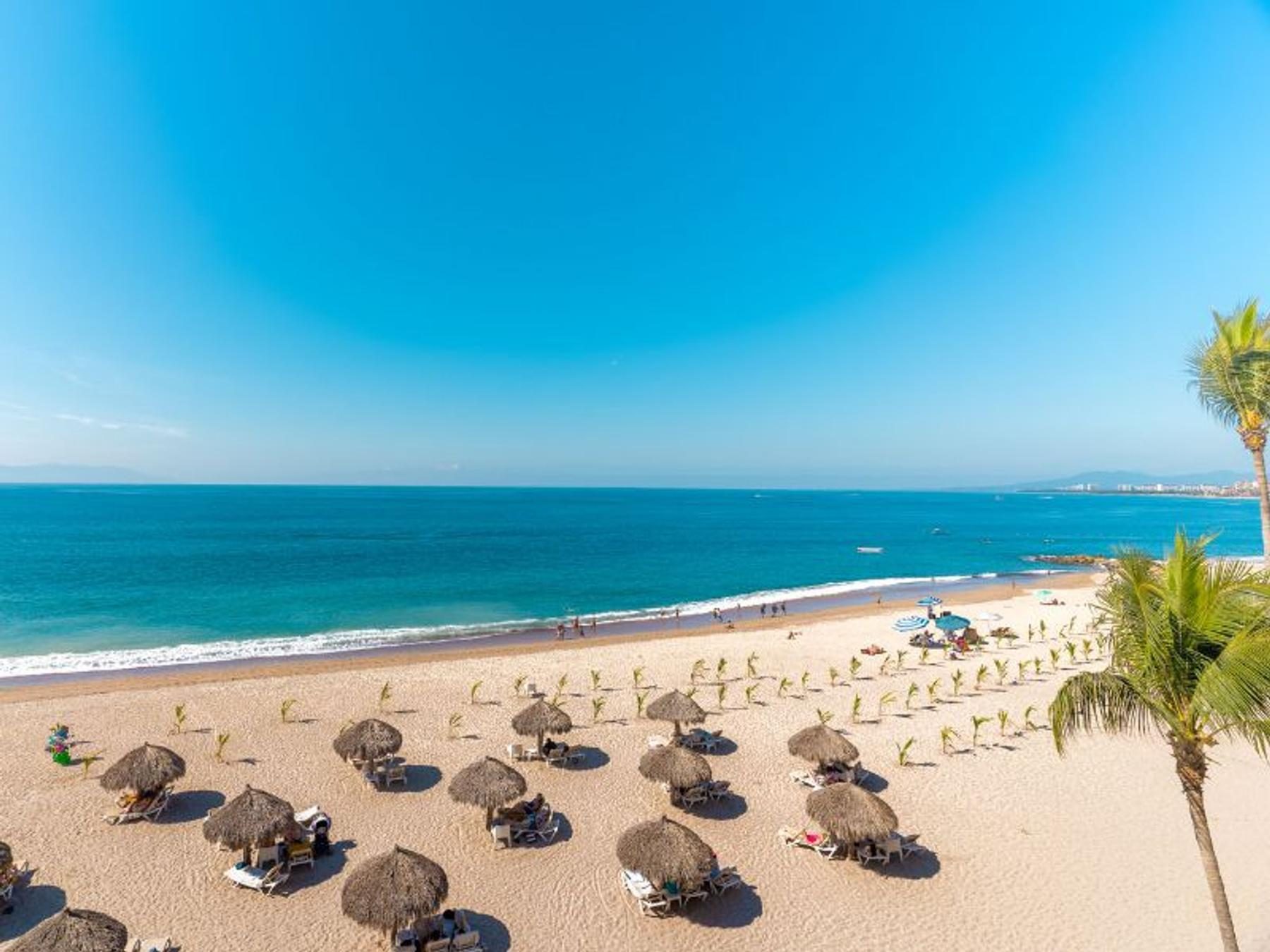 Beach club lounge area